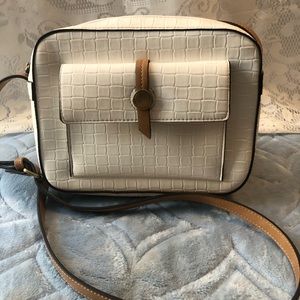 Vintage white purse. St John Bay brand. Long strap. Used good condition.